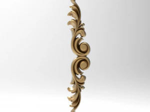 Carved ornamental 009 450x78x20 3D Model