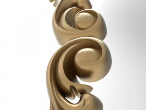 Carved ornamental 009 450x78x20 3D Model