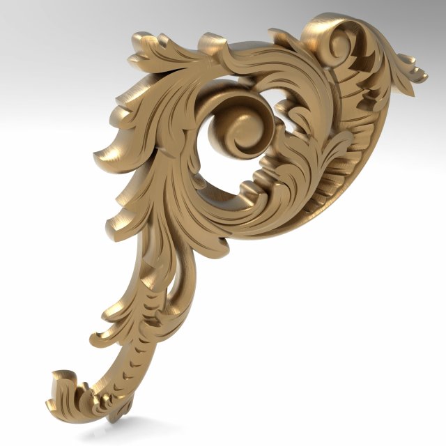 Carved ornamental 010 267x250x25 Model 3D .c4d .max .obj .3ds .fbx .stl .blend