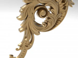 조각 장식 010 267x250x25 3D 모델