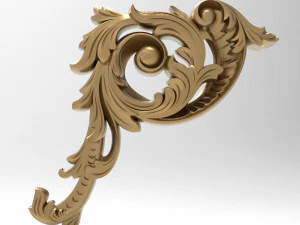 Carved ornamental 010 267x250x25 3D Model