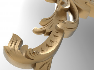 Carved ornamental 010 267x250x25 Model 3D