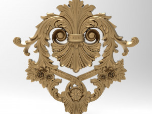 Carved ornamental 011 367x352x25 3D 模型