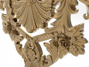 Carved ornamental 011 367x352x25 3D 模型