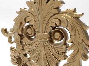 Carved ornamental 011 367x352x25 3D 模型