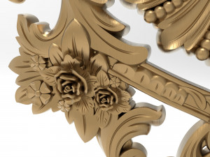 Carved ornamental 011 367x352x25 3D 模型