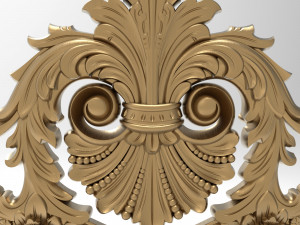 Carved ornamental 011 367x352x25 3D 模型