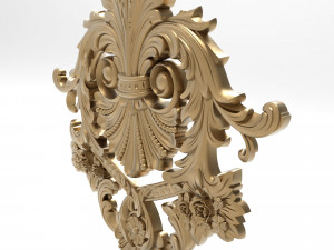 Carved ornamental 011 367x352x25 3D 模型