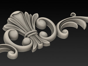 Carved ornamental 001 3D 모델
