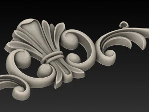 Carved ornamental 001 3D Model