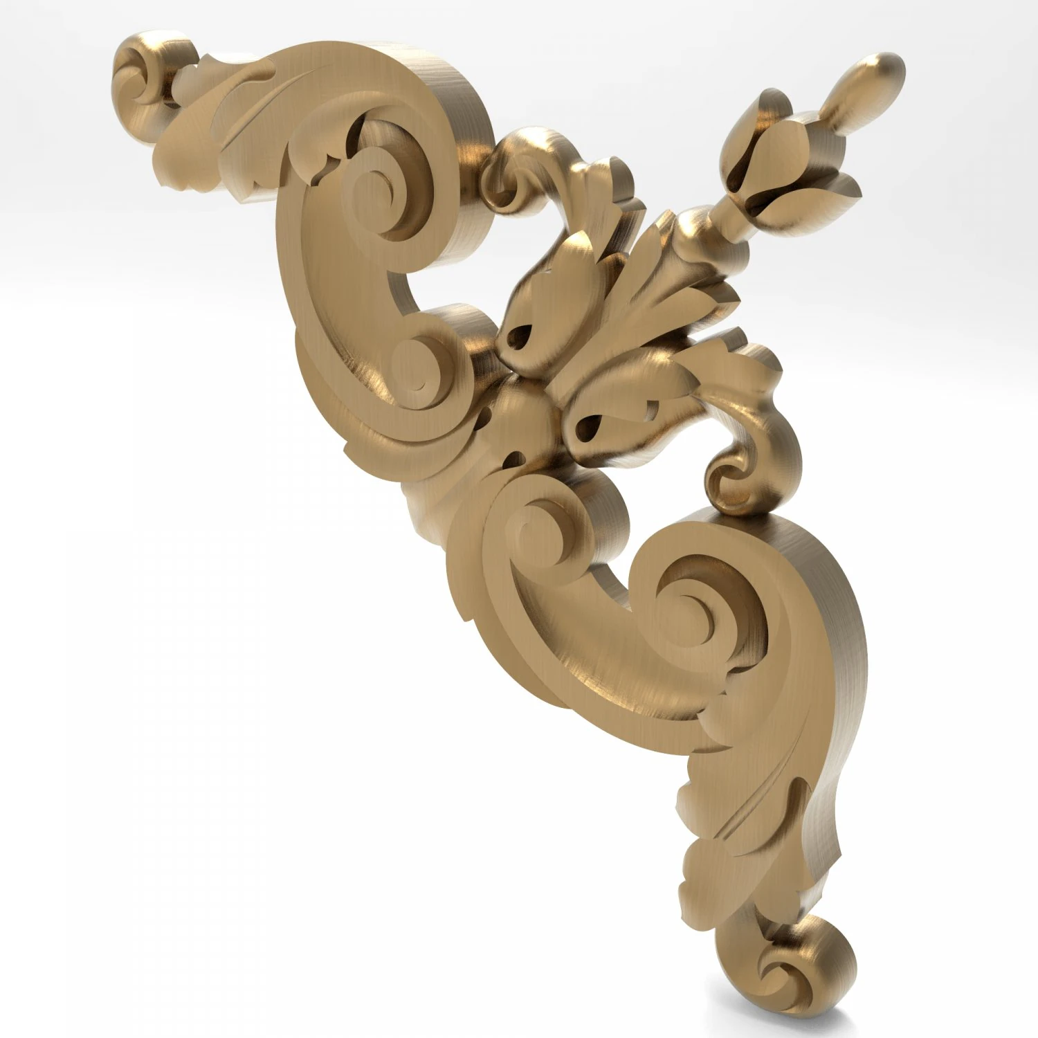 Carved ornamental 012 120x120x11 3D Model .c4d .max .obj .3ds .fbx .stl .blend 