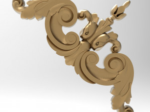 Carved ornamental 012 120x120x11 3D मॉडल