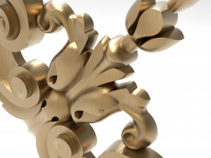 Carved ornamental 012 120x120x11 3D मॉडल