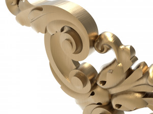 Carved ornamental 012 120x120x11 3D मॉडल