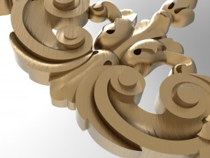Carved ornamental 012 120x120x11 3D मॉडल