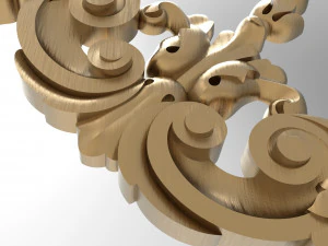 Carved ornamental 012 120x120x11 3D Model