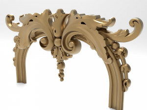 Carved ornamental 013 2pcs 3D-Modell
