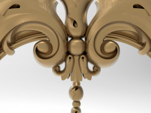 Carved ornamental 013 2pcs Model 3D