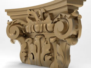 기둥머리 007 133x210x55 3D 모델