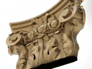 Column capital 007 133x210x55 3D Model