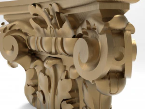 Column capital 007 133x210x55 3D Model