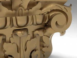 Column capital 007 133x210x55 3D Model