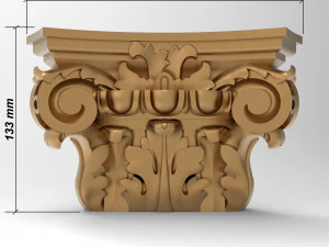 Column capital 007 133x210x55 3D Model