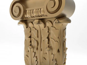 Capitello colonna 008 160x139x48 Modello 3D