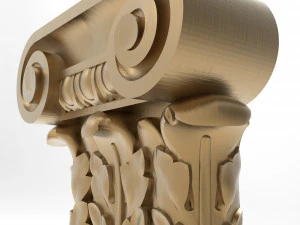 Column capital 008 160x139x48 3D Model