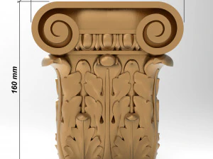 Column capital 008 160x139x48 3D Model