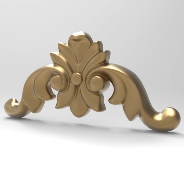 Carved ornamental 014 3Dモデル .c4d .max .obj .3ds .fbx .stl .blend
