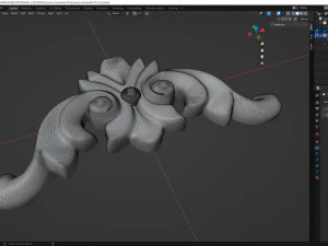 Carved ornamental 014 3D Model