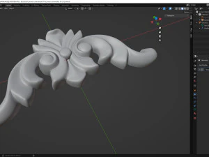 Carved ornamental 014 3D Model