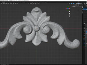 Carved ornamental 014 3D Model