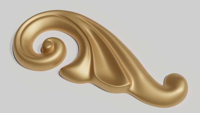 Carved ornamental 015 3D Model .c4d .max .obj .3ds .fbx .stl .blend 