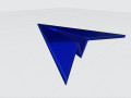 3D airplane logo telegram for 3D print 3D Print Models