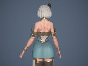 Fantasy woman 3D-Modell