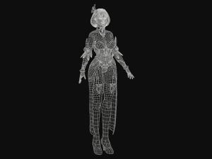 Fantasy woman 3D-Modell