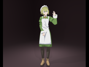 Anime Model Ryuu Lion Midle-poly for render Low-poly 3Dモデル