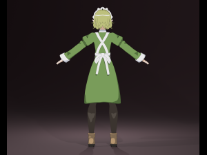 Anime Model Ryuu Lion Midle-poly for render Low-poly 3Dモデル
