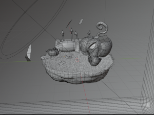 Halloween Scene Pump For Render Modelo 3D