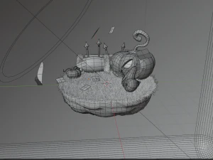 रेंडर के लिए हैलोवीन सीन पंप 3D मॉडल