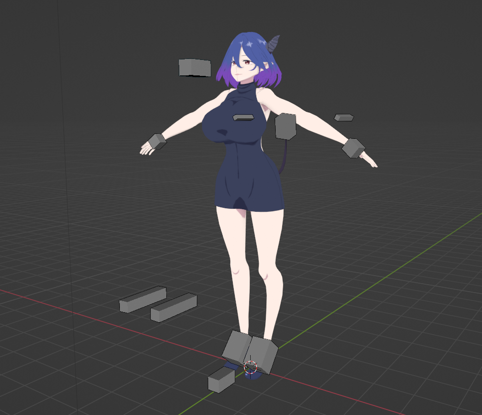 Anime Vermeil in Gold Character Low-poly Low-poly 3D Model