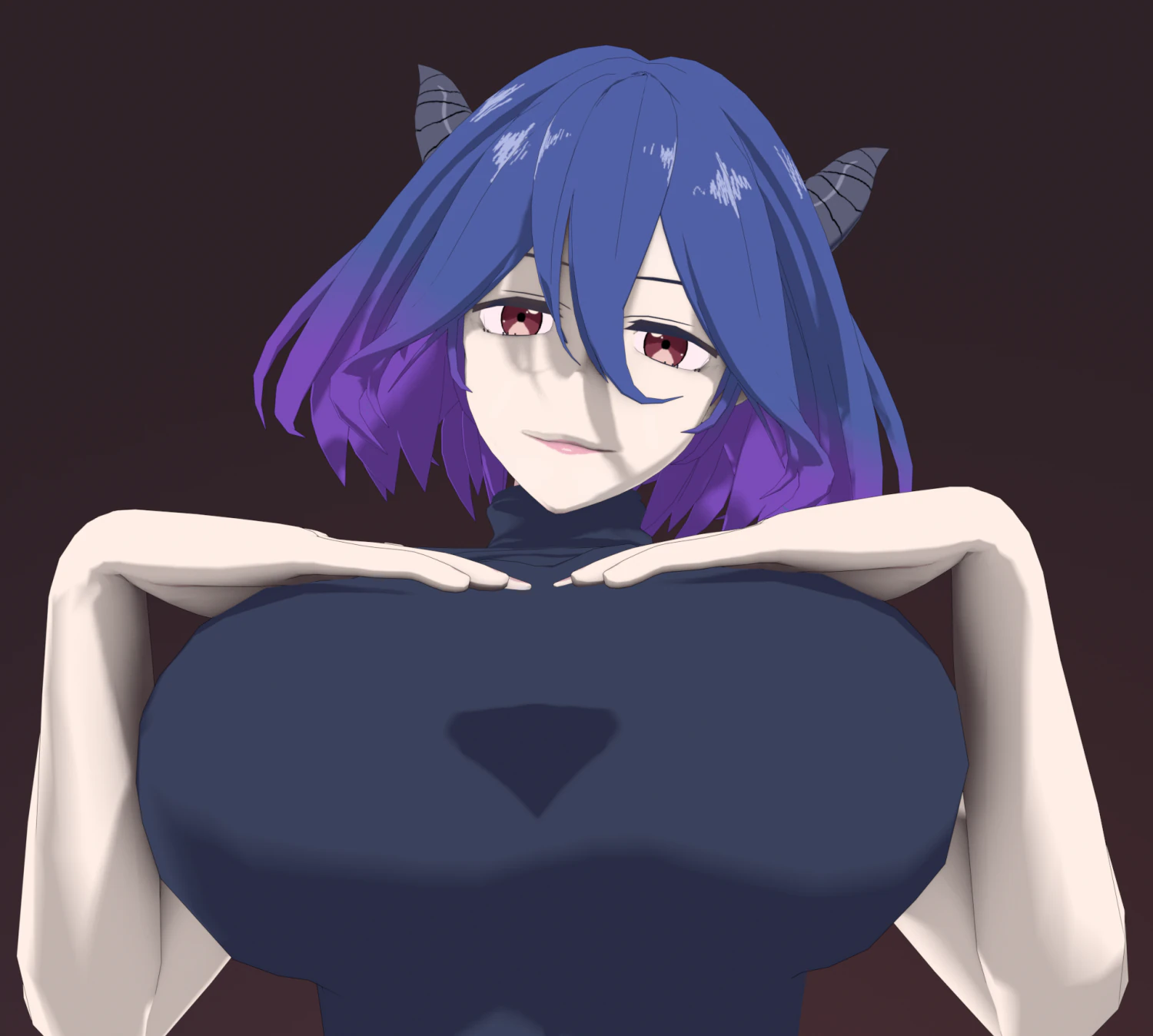 Anime Vermeil in Gold Character Low-poly 3D Model .c4d .max .obj .3ds .fbx .stl .blend 