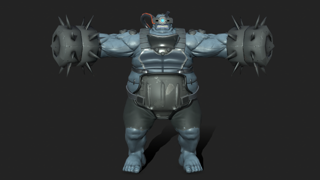 Sci-Fi monster creature Game-ready Low-poly Modelo 3D .c4d .max .obj .3ds .fbx .stl .blend 
