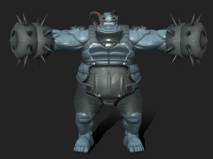 Sci-Fi monster creature Game-ready Low-poly 3D 模型