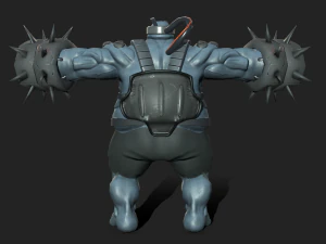 Sci-Fi monster creature Game-ready Low-poly 3D Model