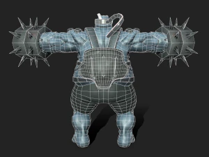 Sci-Fi monster creature Game-ready Low-poly 3D Model