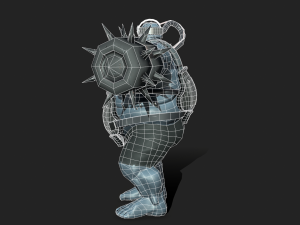 Sci-Fi monster creature Game-ready Low-poly Modelo 3D
