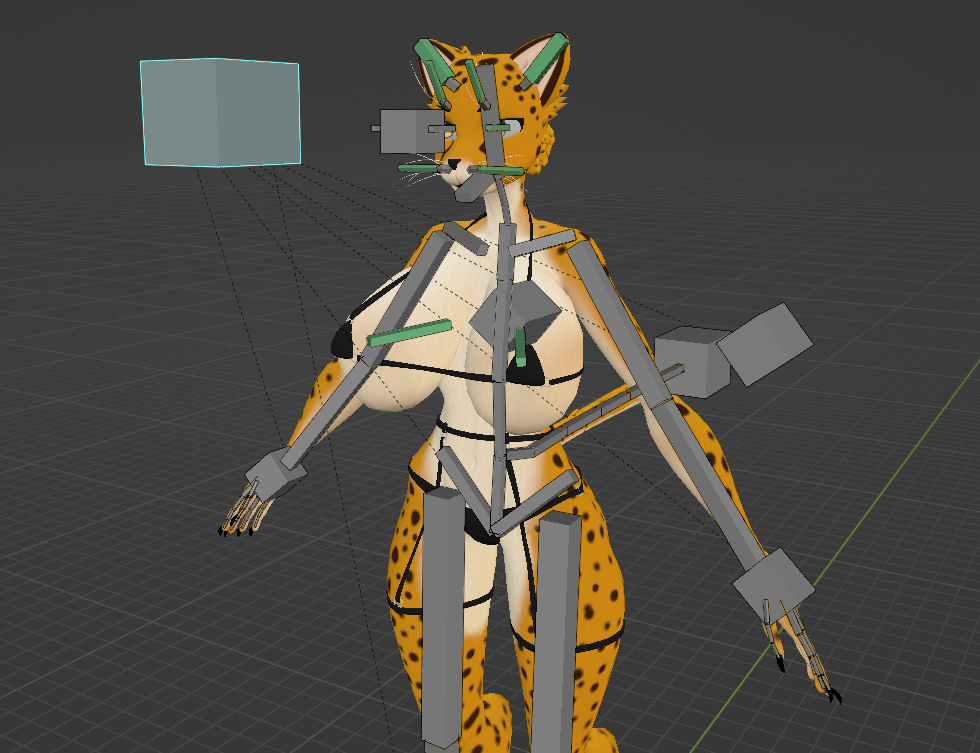 Vermeil in gold VRChat Avatar PC 3D model